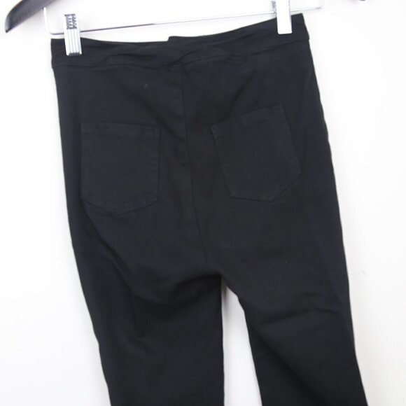 Shein High-Rise Waisted Skinny Denim Jeggings Button Fly Pants Black - Picture 6 of 8